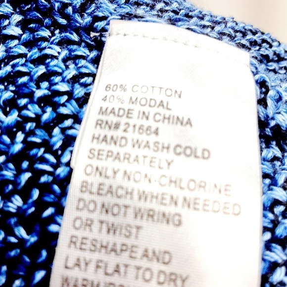 Foxcroft Knit Blue‎ Cardigan Medium - Picture 5 of 6